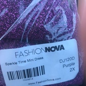 purple fashionnova dress